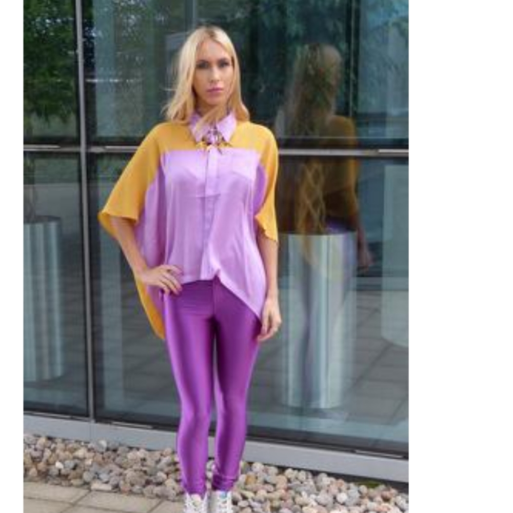 American Apparel Disco Pants Small Purple NWOT
